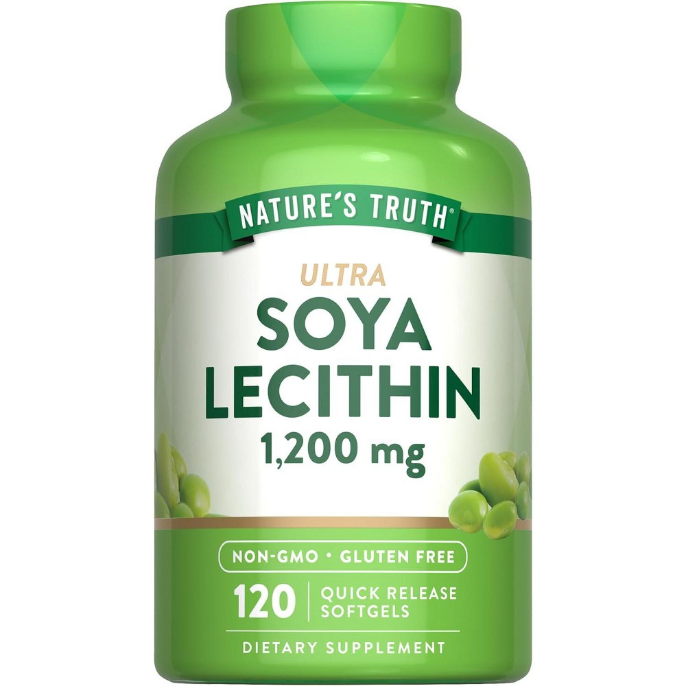 Nature's Truth Ultra Soya Lecithin Softgels, 1,200 Mg, 120 Count