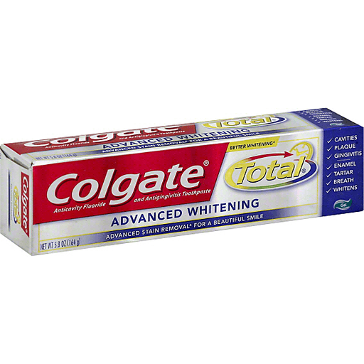 Pasta de dientes Colgate Total Advanced Whitening