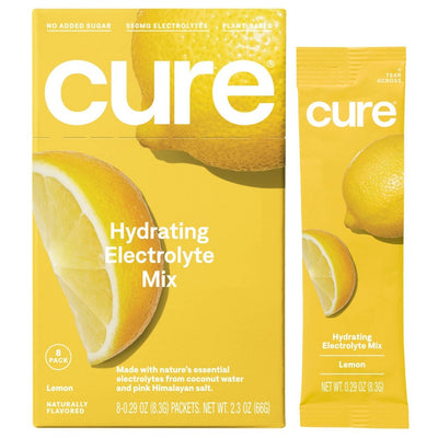 Poudre de mélange de boisson électrolytique vegan Cure Hydration - Citron - 8pk