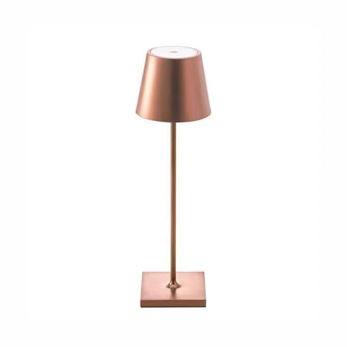 Nordic charging iron art high footed cup table lamp, bedroom bedside touch creative small night light, modern and simple living room night light - Korvel