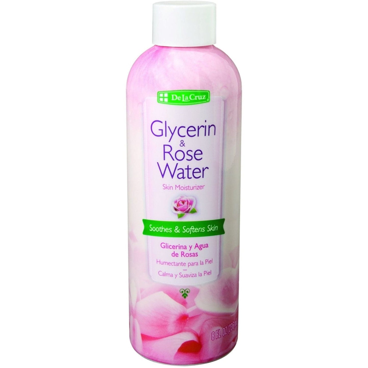 Hydratant à la glycérine et à l'eau de rose De La Cruz - 8 Fl Oz