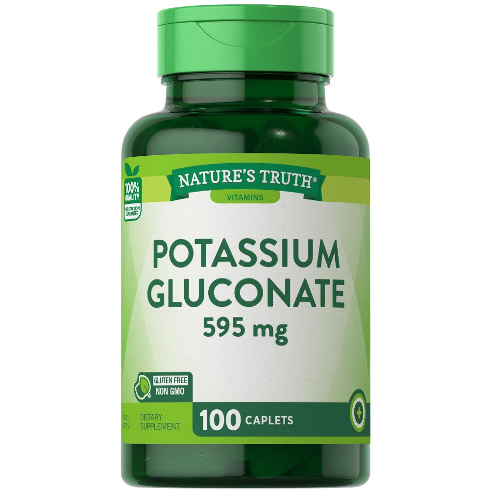 Capletas de Gluconato de Potasio de Nature's Truth, 595 Mg