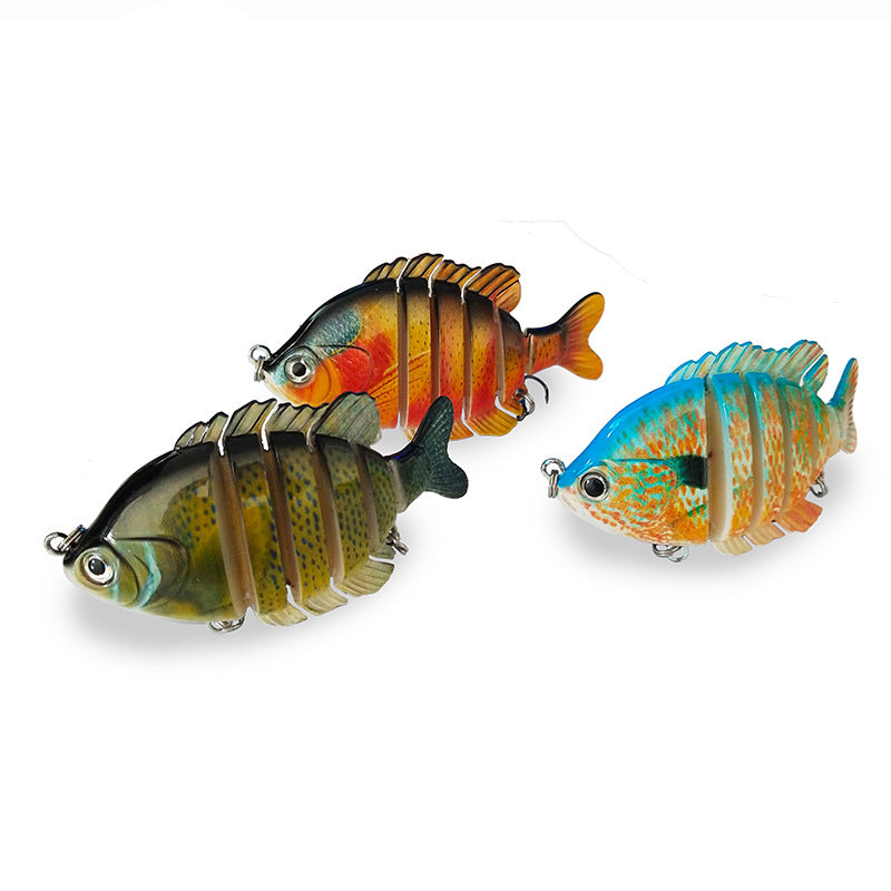 Six Section Yayu Bait Multi Section Bionic Fake Bait Fishing Gear Marine Fishing Supplies Tilapia Long Cast Submerged Bait - Korvel