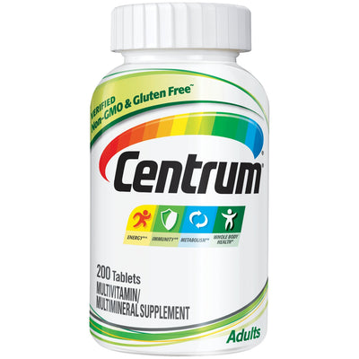Supplément multivitaminé Centrum Adult - 200 comprimés