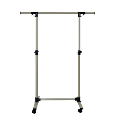 Heavy-Duty Rolling Garment Rack with Bottom Shelves