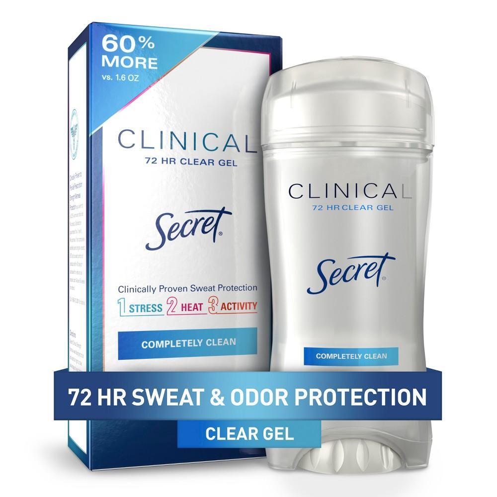 Antiperspirant Clear Gel Secret Clinical Strength pour femmes - 2,6 oz