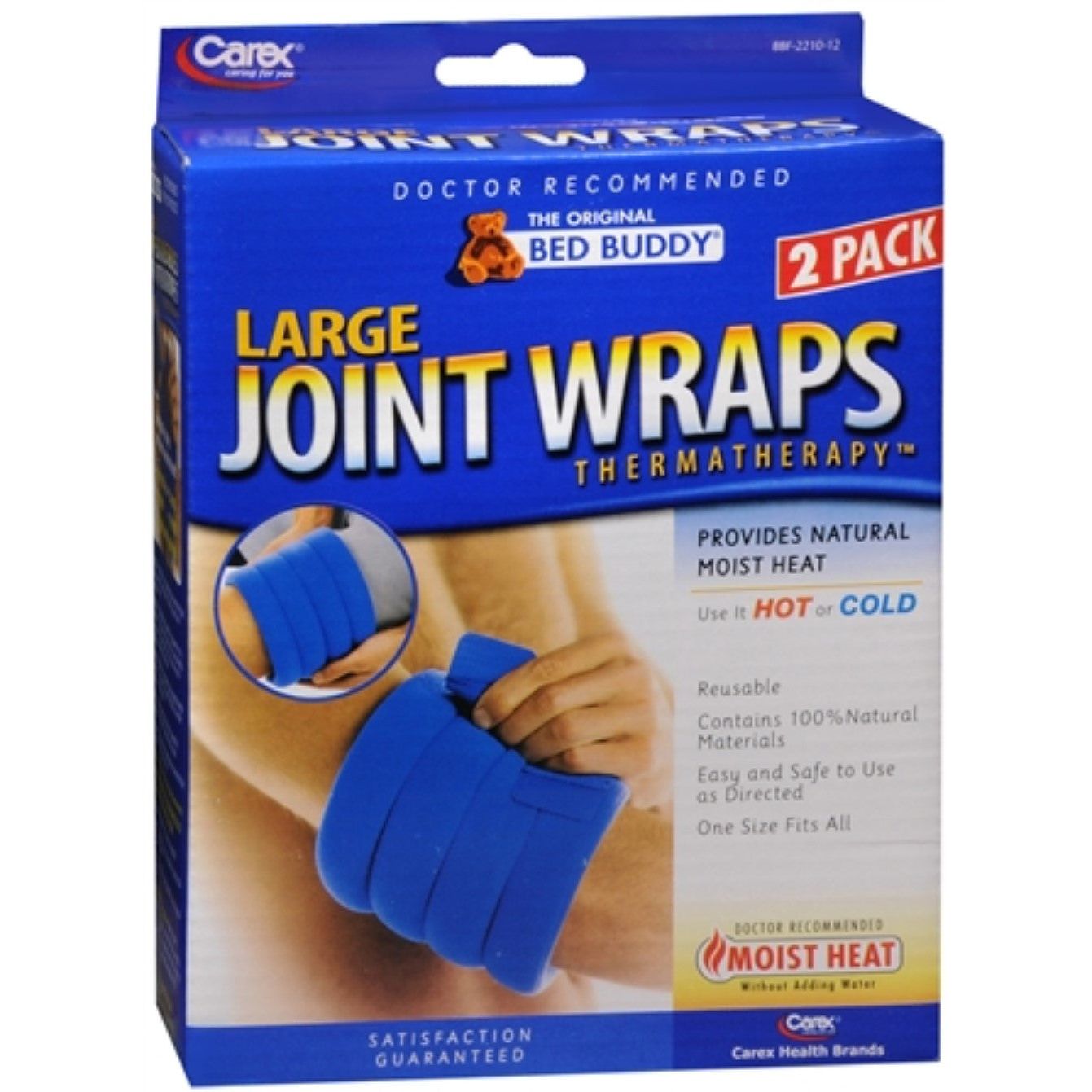 Bed Buddy Large Joint Wraps – 2 Count – Comfort & Support