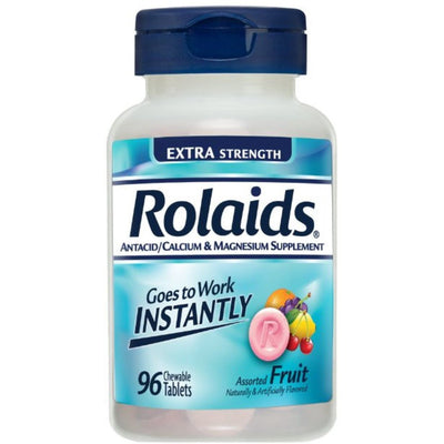 Rolaids Extra Strength Chewable Antacid Tablets - Fruits assortis