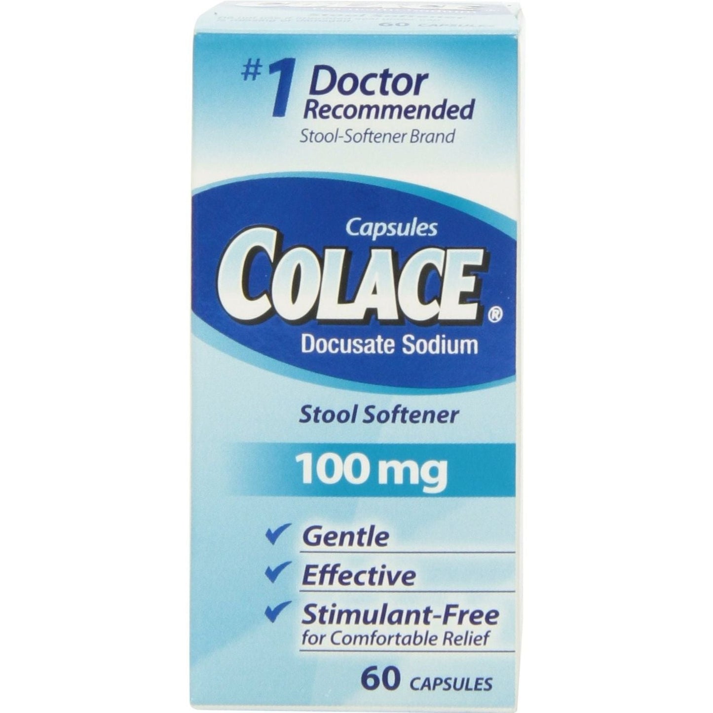 Colace Regular Strength Stool Softener - 60 Capsules