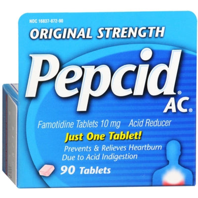 Tablettes de soulagement de brûlures d'estomac Pepcid AC Original Strength