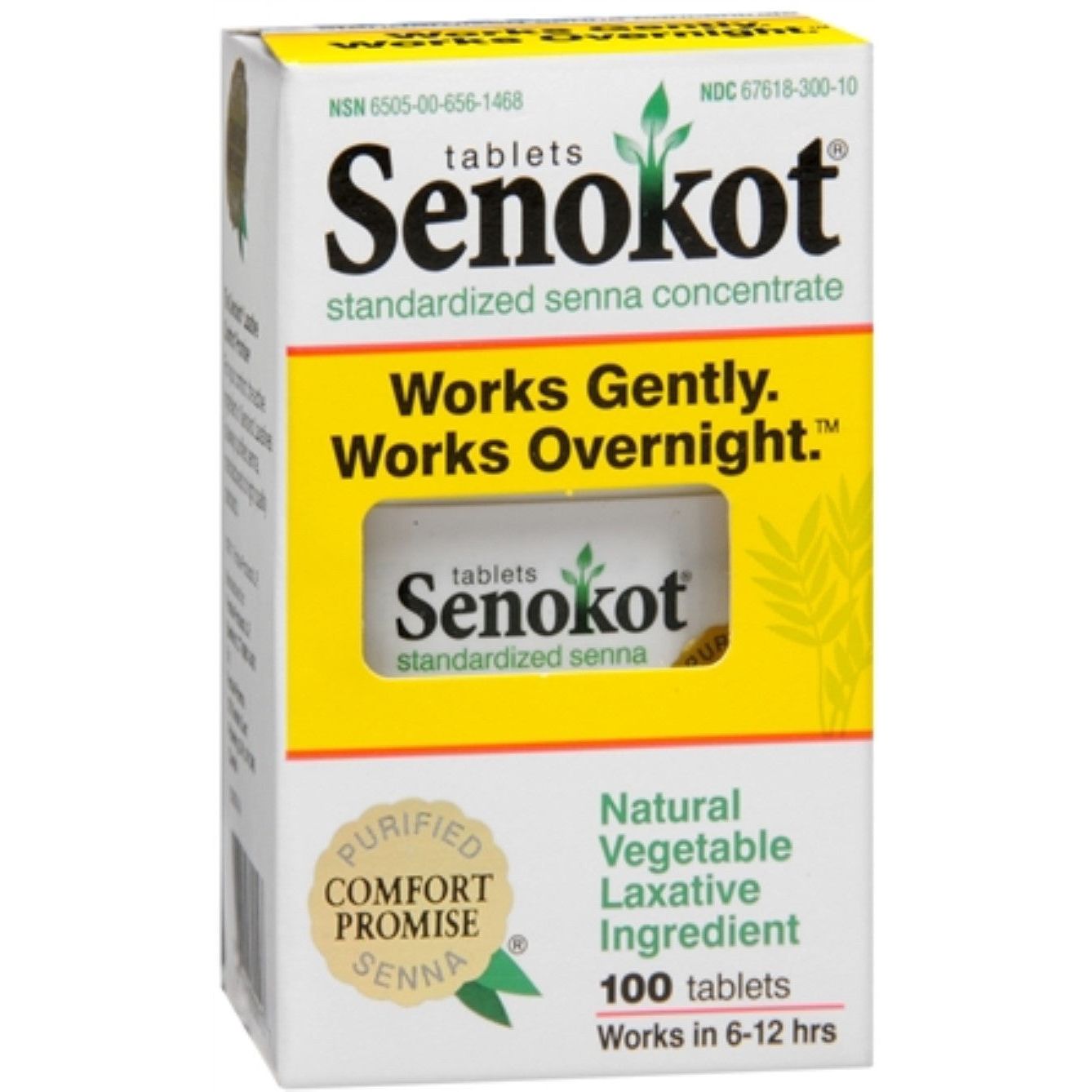 Comprimés de force régulière Senokot - Laxatif naturel