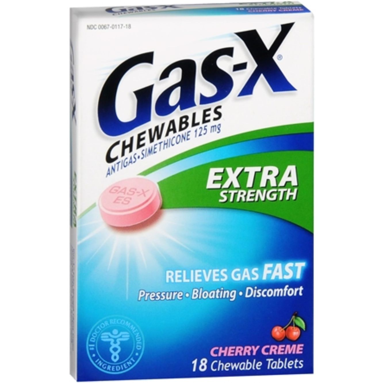 Gas-X Extra Strength Antigas Chewable Tablets - Cherry Creme