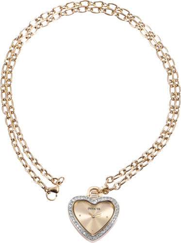 Reloj de Pulsera Mini de Dial Dorado para Mujer Invicta