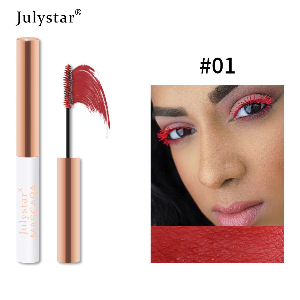 Eyelash Foundation Cream Waterproof Anti Sweat Not Dizzy Dye Slender Long Curl Warped Thick Color Mascara - Korvel