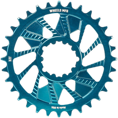 Wheels Manufacturing 32t Direct Mount Chainring - Teal