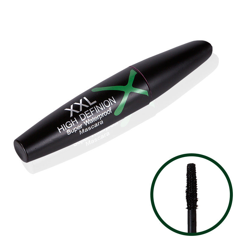 4D Dark Night Green Fork Waterproof Slender Long Curly Thick And Long Natural Lasting Non-Smudge Mascara - Korvel