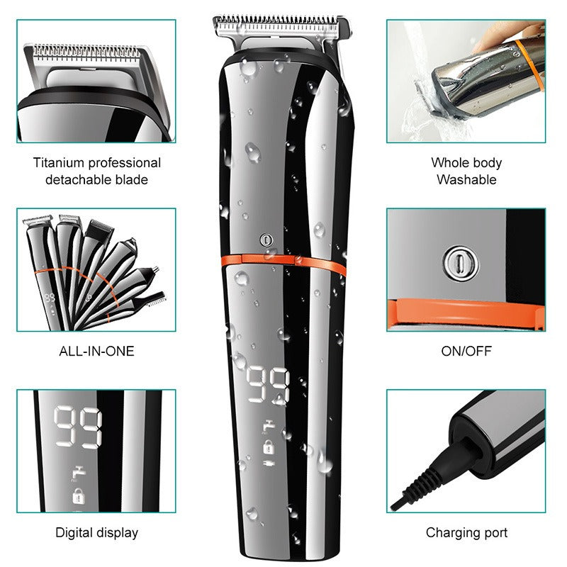6-in-1 Multifunctional Rechargeable Hair Clippers Set