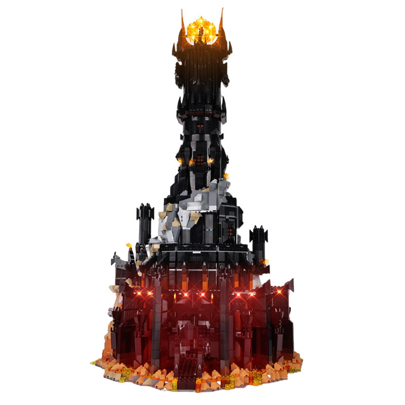 Suitable for LEGO 10333 Lord of the Rings Baladu Black Tower LED building blocks toy lighting fixtures light sets - Korvel