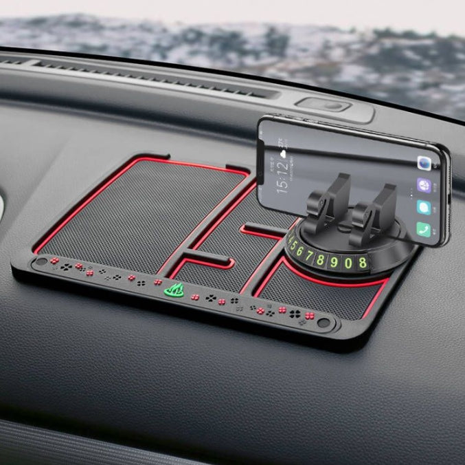 Personalized Multifunctional Anti-Slip Car Mat & Phone Holder