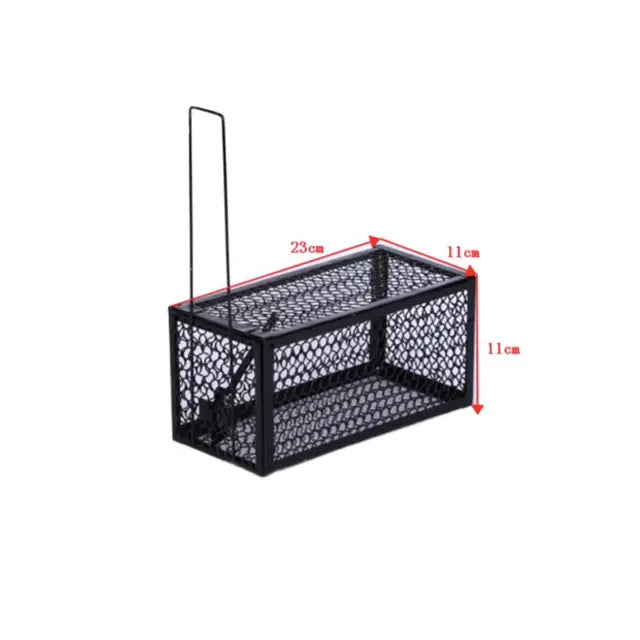 Self-locking Trap Catcher Mouse Rat Bait Mice Live Box Mice Trap Cage Household Mouse Catcher Animal Control Hamster Iron Cage - Korvel