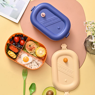 Microwaveable sealed lunch box food grade compartment portable lunch box - Korvel