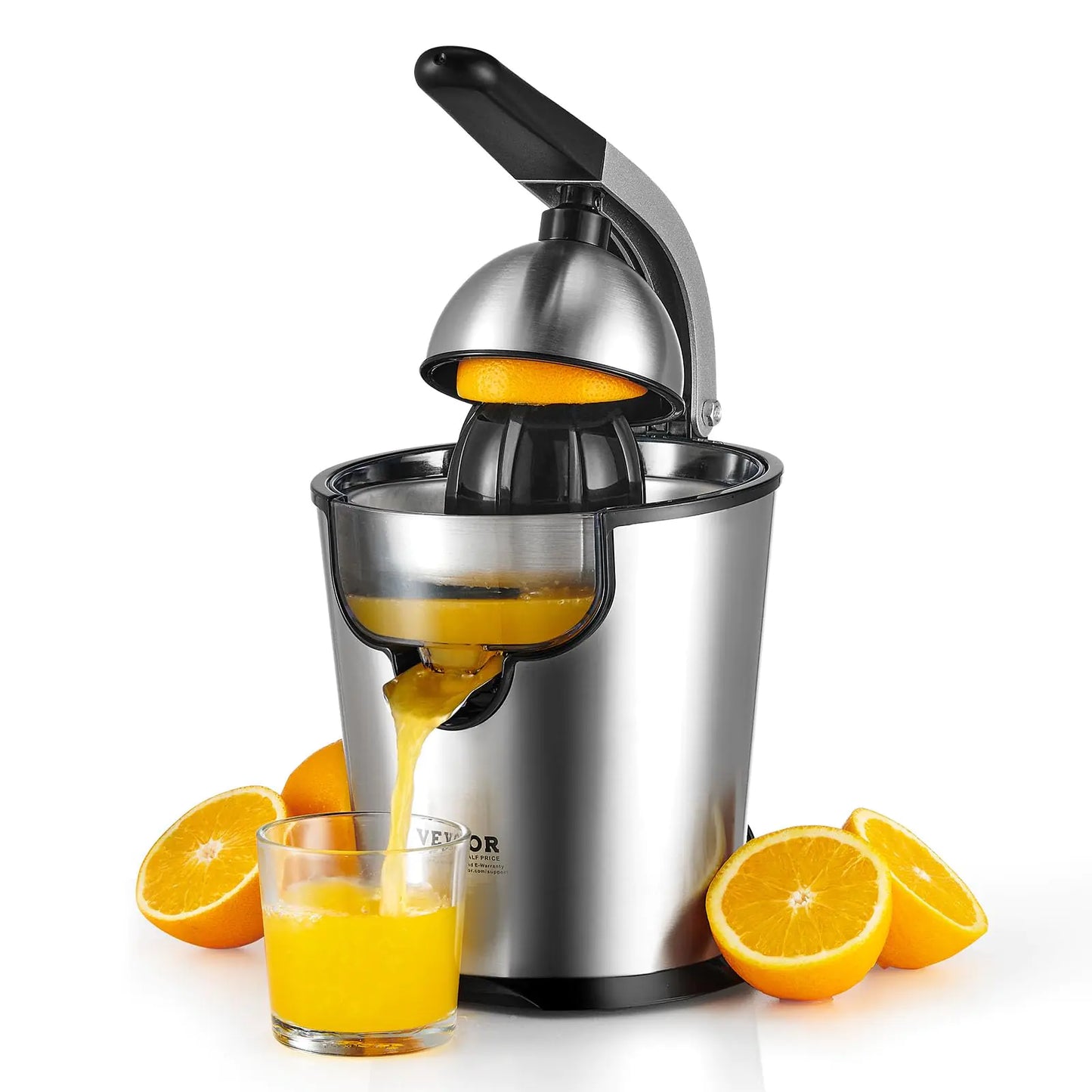 Extracteur de jus électrique VEVOR - Presse-agrumes en acier inoxydable de qualité supérieure