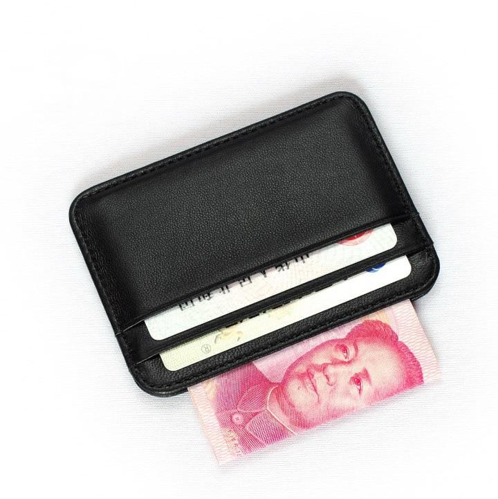 Porte-cartes en cuir de mouton véritable - Slim et élégant