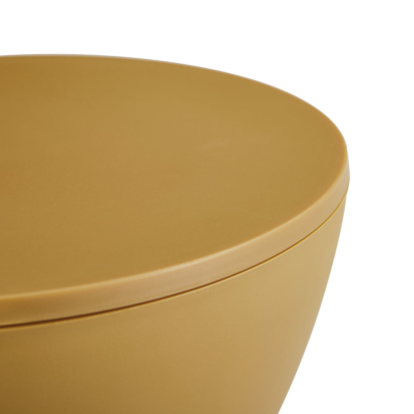 Table d'appoint en plastique jaune élégant