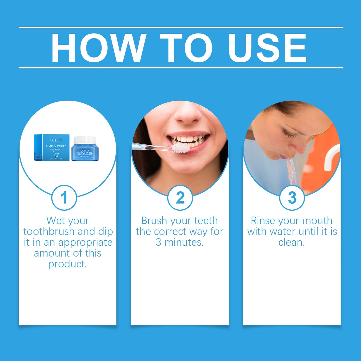 Teeth Beauty Powder, Mouth Cleaning Care Teeth Cleaning Smile Odor Care Powder - Korvel