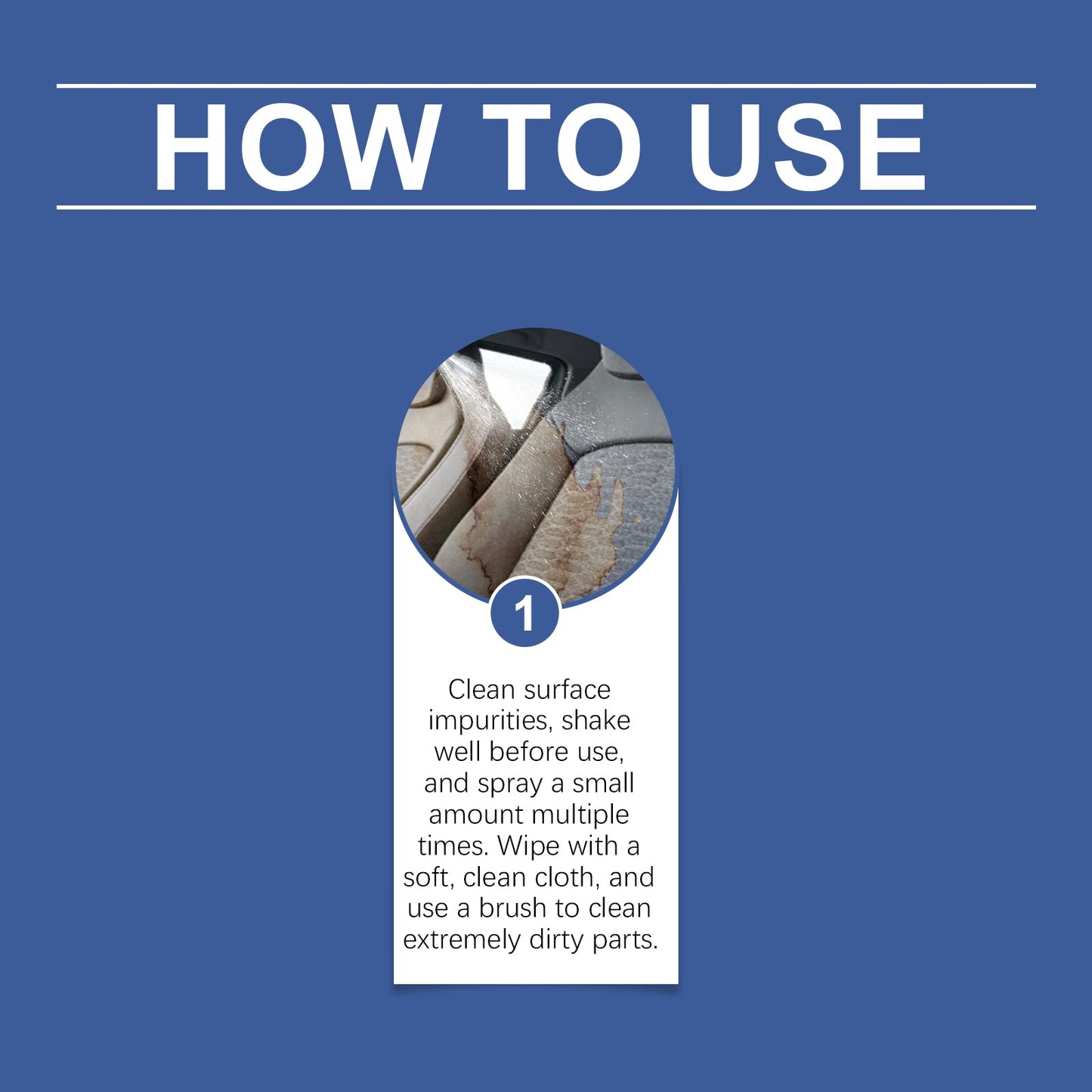 Multi-Purpose Automotive Interior Foam Cleaner, Automotive Leather Fabric Plastic Interior Cleaner - Korvel