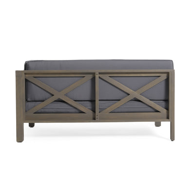 BRAVA X-BACK RIGHT CORNER BENCH, DARK GREY - Korvel