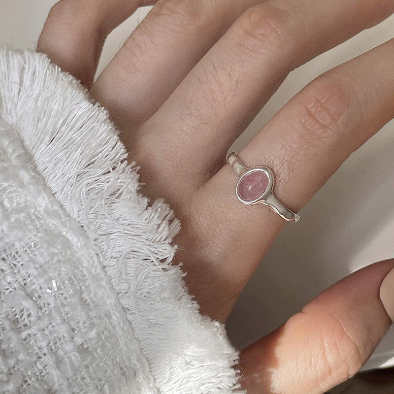 Anillo de Diamante de Circonita de Color Dopamina Love para Mujeres