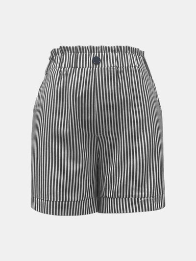 Premium High Waist Striped Shorts