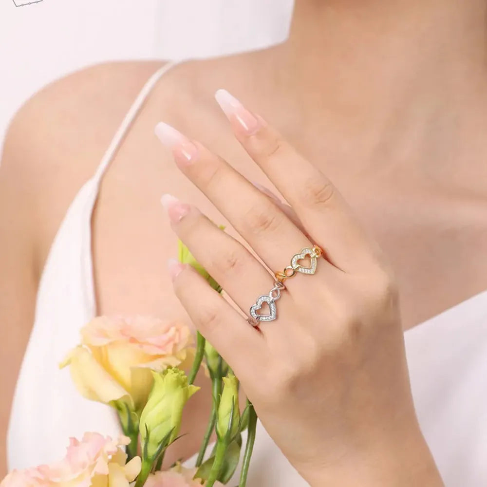 925 Sterling Silver Heart Ring - Korvel