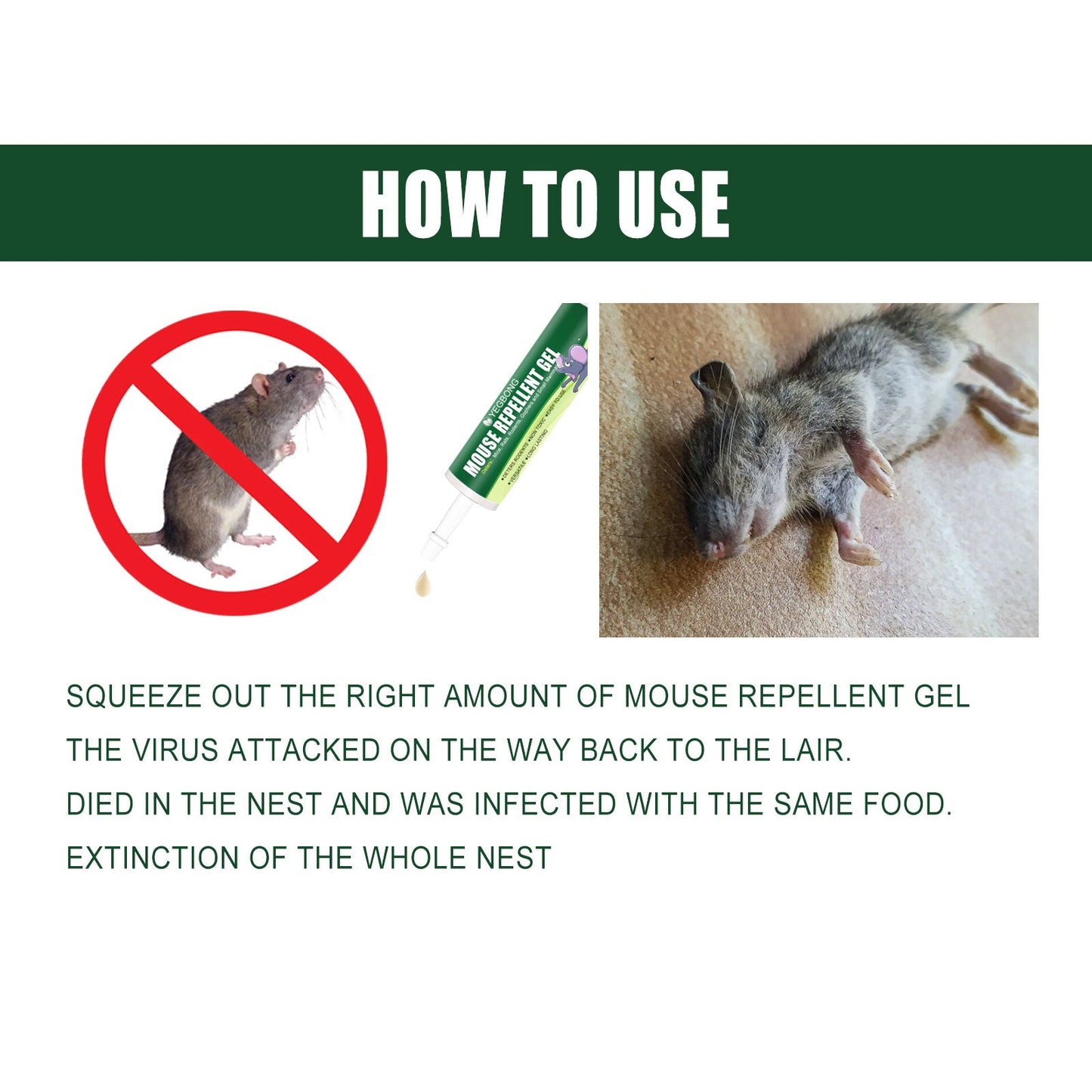 Premium Rat Repellent Gel for Home and Outdoor Use