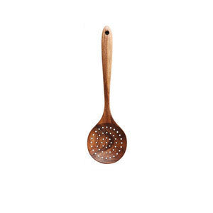 Teak wood solid wood heat-resistant soup spoon, rice spoon, household set cooking shovel spoon - Korvel