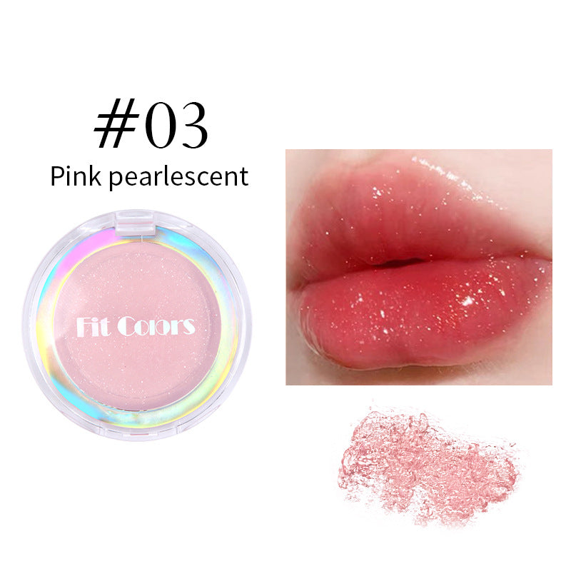 Fit Colors 3-Color Fresh Jelly Lip Mask Lip Mask Transparent Fine Flash Temperature-Controlled Discoloration Moisturizing Lip Jelly Lip Gloss - Korvel