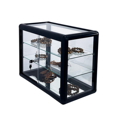 Tempered Glass Countertop Display Cabinet with Lock