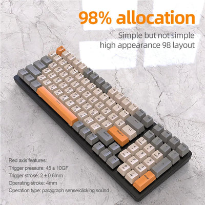 K6 Wireless Mechanical Keyboard - Versatile Backlit Design