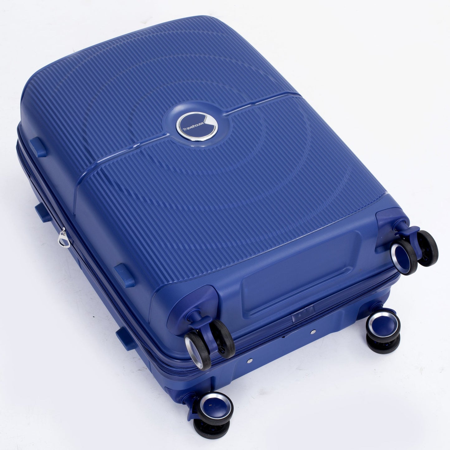Expandable Hardshell Suitcase Double Spinner Wheels PP Luggage Sets Lightweight Durable ,3-Piece Set (20/24/28) ,Navy - Korvel