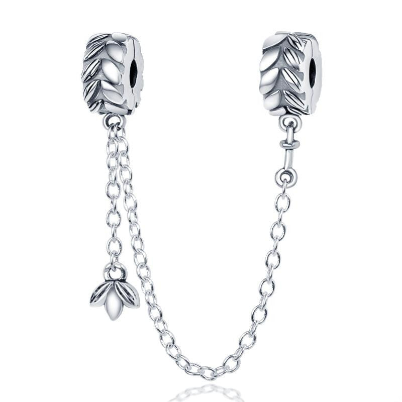 Pendentif en argent sterling S925 avec perles pour bracelets de la famille Pan