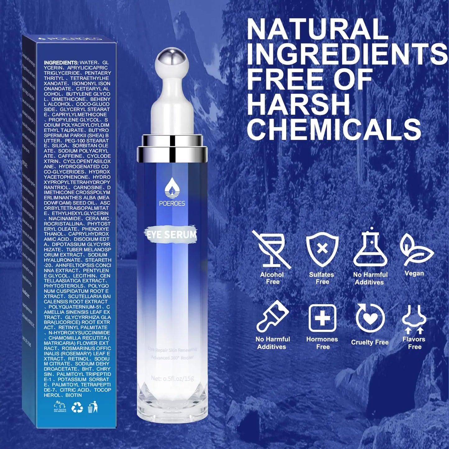 Sérum pour les yeux premium avec caféine et rétinol - 0,5 fl. oz
