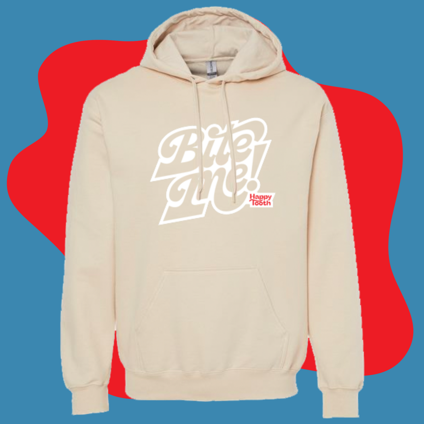 Sudadera con capucha Bite Me - Crema
