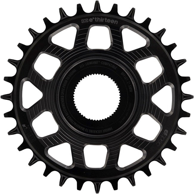 E*thirteen Helix R e*spec C-ring Shimano EP8 34t - Black