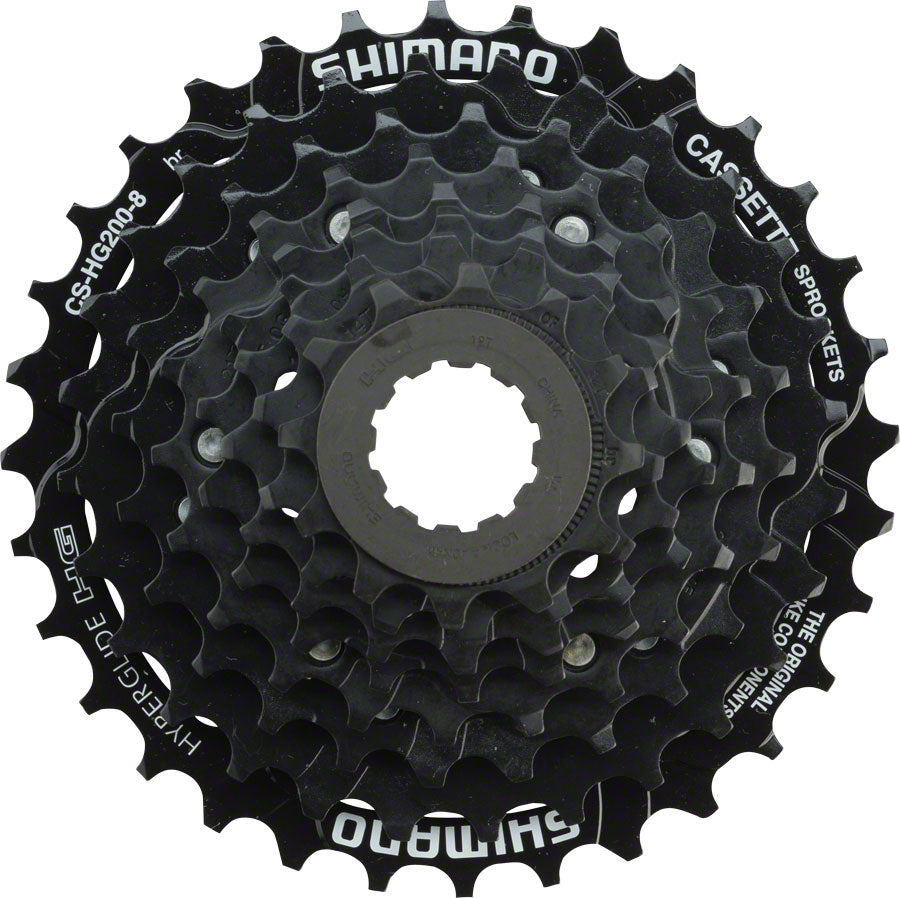 Cassette Shimano Tourney CS-HG200 - 8 Velocidades 12-32t Negro