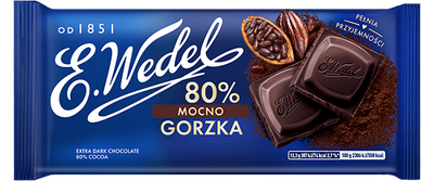 Wedel Dark Chocolate 80% Mocno Gorzka 80g
