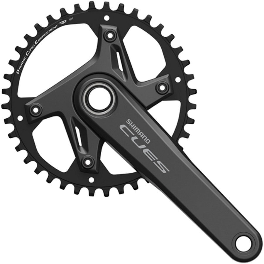Crankset Shimano CUES FC-U6030-1 - 172.5mm 40t Asimétrico Negro