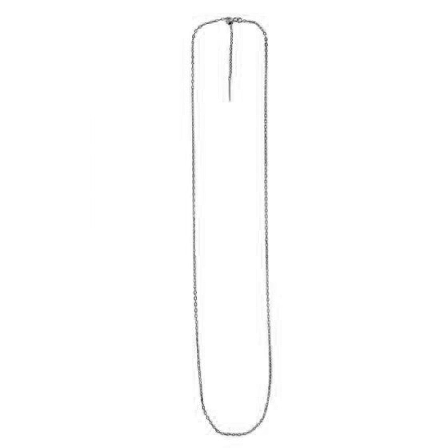 Endless Adjustable Cable Chain in 14k White Gold