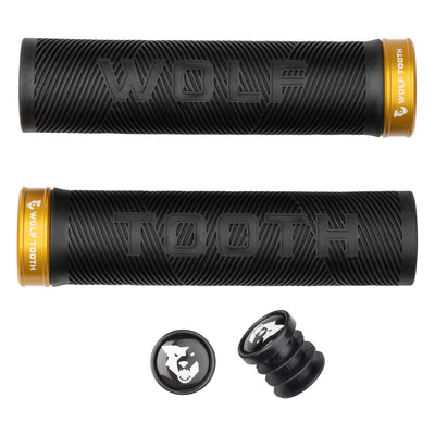 Wolf Tooth Echo Lock-On Grip Set - Black/Gold