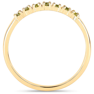 0.22 Carat Genuine Dark Yellow Diamond 14K Yellow Gold Engagement Ring